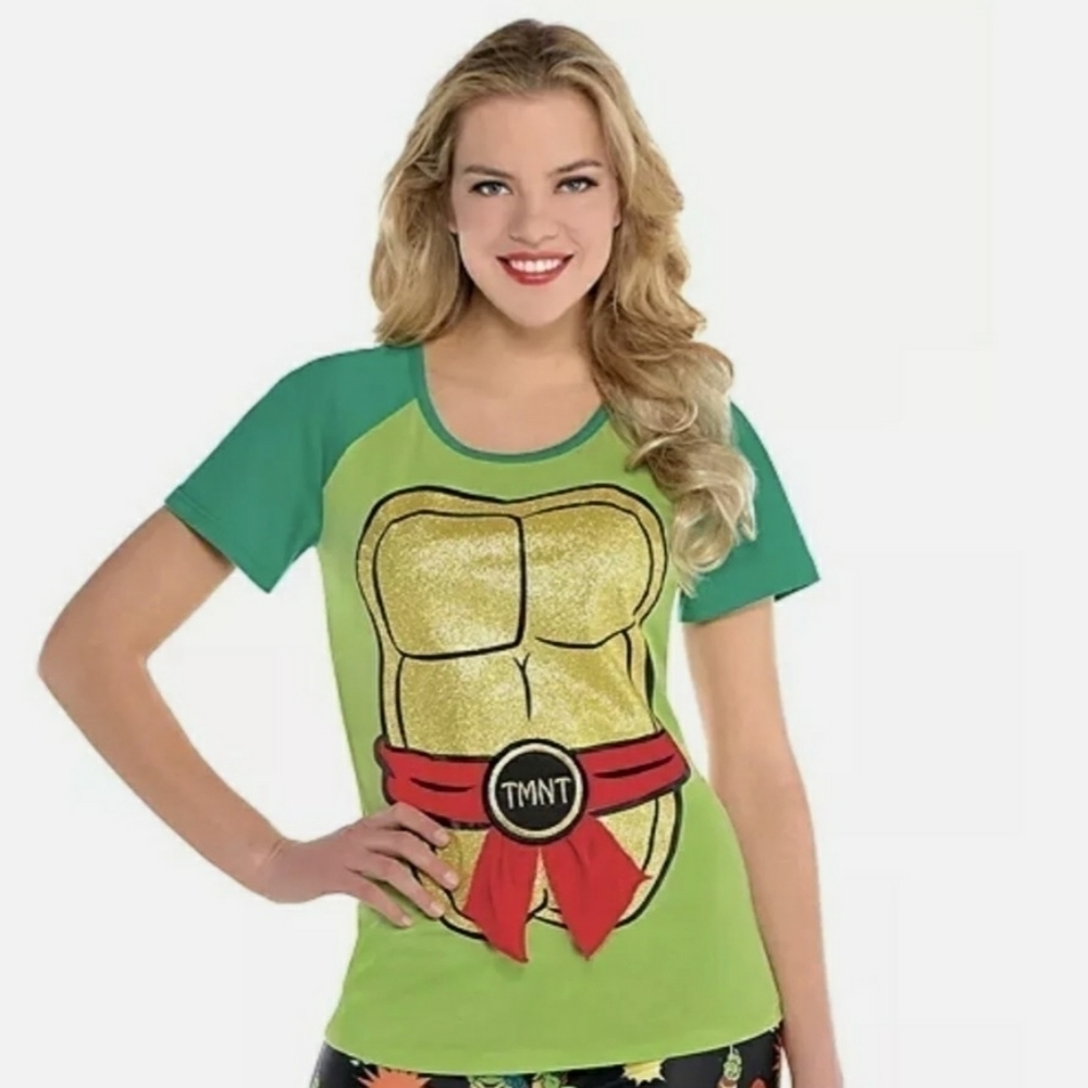 NWT Nickelodeon Teenage Mutant Ninja Turtles T-Shirt Halloween Costume Adult S/M